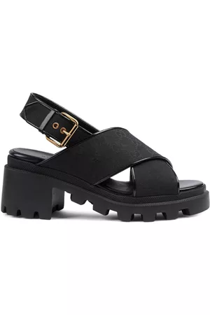 Gucci Mulher Sandálias - GG Supreme lug sole sandals