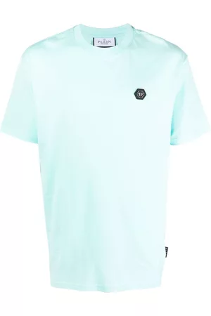 Philipp Plein Homem T-shirts & Manga Curta - Logo-plaque T-shirt