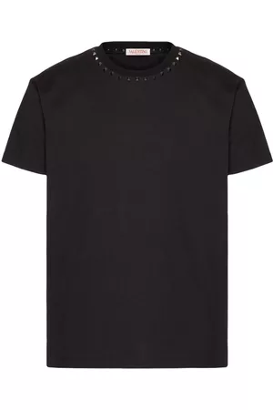 VALENTINO GARAVANI Homem T-shirts & Manga Curta - Untitled studs cotton T-shirt