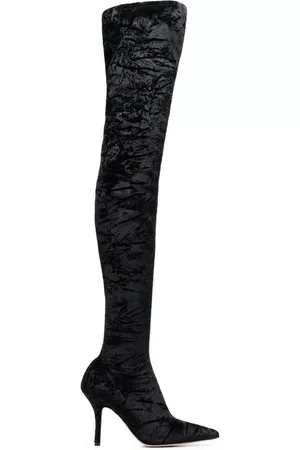 PARIS TEXAS Mulher Plataformas - Velvet stiletto thigh-high boots