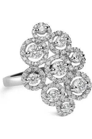Leo Pizzo 18kt white gold diamond Crops ring