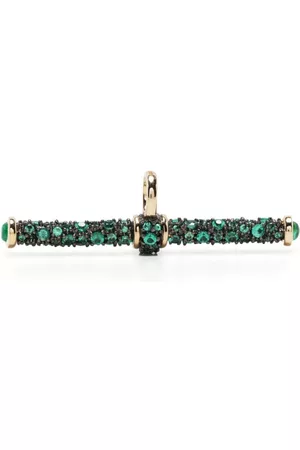 Lucy Delius Jewellery Mulher Colares em ouro - 14kt yellow gold T-Bar emerald pendant