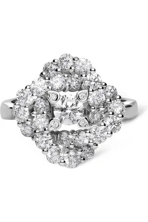 Leo Pizzo 18kt white gold Vortex diamond ring
