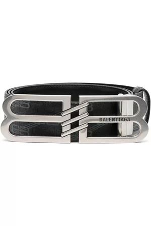 Balenciaga Homem Cintos & Suspensórios - Logo-plaque leather belt