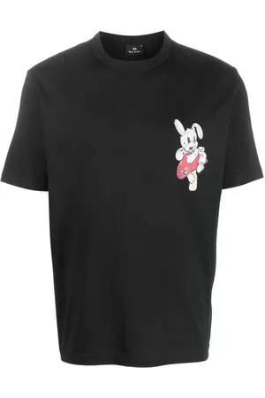Paul Smith Homem T-shirts & Manga Curta - Toadstool Rabbit organic cotton T-shirt