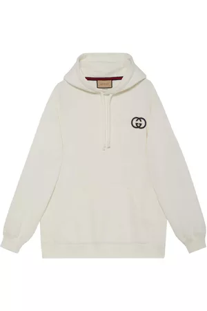Gucci Mulher Hoodies - Logo-print cotton hoodie
