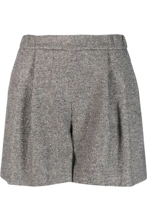 Fabiana Filippi Pleated wool-blend shorts