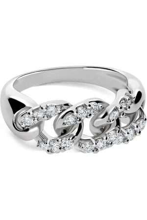 Leo Pizzo 18kt white gold Groumette diamond ring