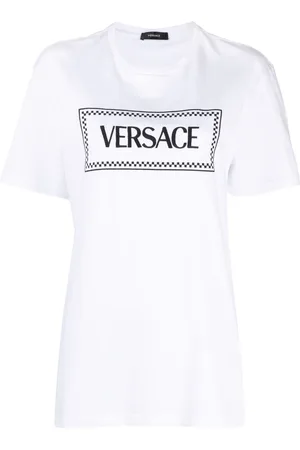 VERSACE 90s Vintage logo-embroidered T-shirt