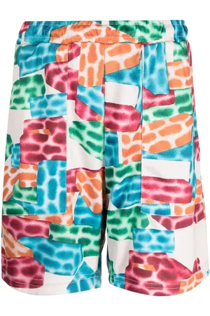 MARKET Building Blocks logo-print shorts