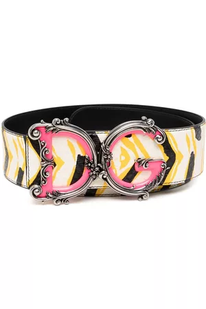 Dolce & Gabbana Mulher Cintos & Suspensórios - Filigree logo buckle belt