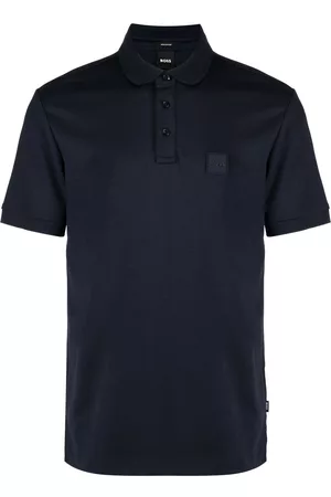 HUGO BOSS Homem Camisa Formal - Logo-patch cotton polo shirt