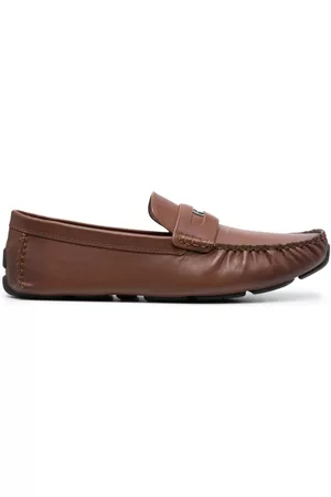 Coach Homem Oxford & Moccassins - Logo-plaque leather loafers
