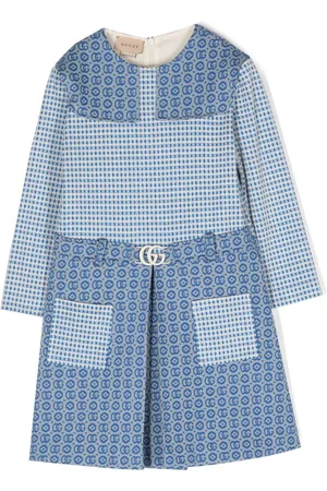 Gucci Menina Vestidos - Logo-plaque cotton dress