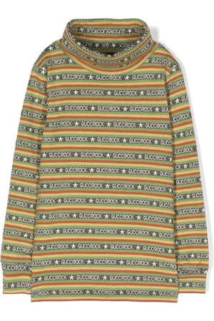 Gucci Menina Tops de Cavas - Guccirock-print rollneck jumper