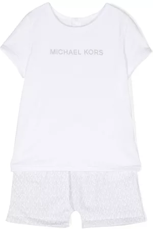 Michael Kors Conjunto Infantil - Logo-print cotton short set