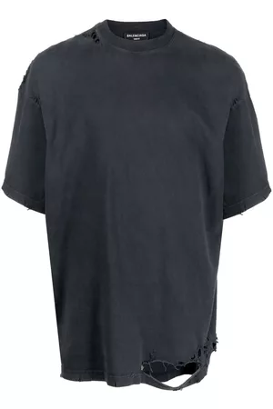 Balenciaga Homem T-shirts & Manga Curta - Layered-effect distressed T-shirt
