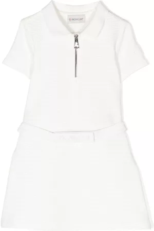 Moncler Menina Vestidos - Belted short-sleeved dress