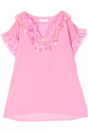 Angels Face Menina Blusas - Ruffled sequin-embellished blouse