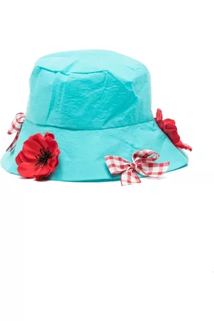 SELINIACTION KIDS Menina Chapéus - Floral-appliquè bow-detail hat