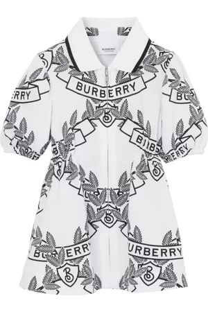 Burberry Vestidos - Oak Leaf Crest cotton dress