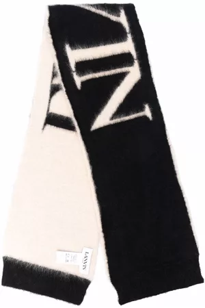 Lanvin Homem Cachecóis & Echarpes - Logo-intarsia reversible scarf