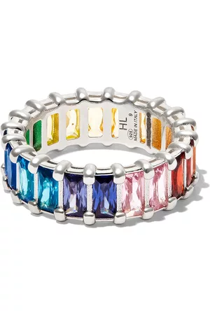 Hatton Labs Homem Anéis - Rainbow Crystal band ring