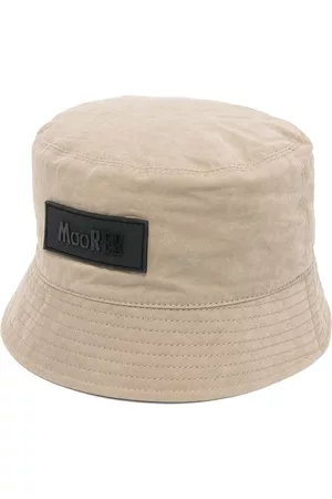 MOORER Homem Chapeu bucket - Logo-patch bucket hat