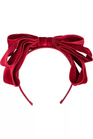 Jennifer Behr Mulher Acessórios de Cabelo - Katya layered velvet-bow headband