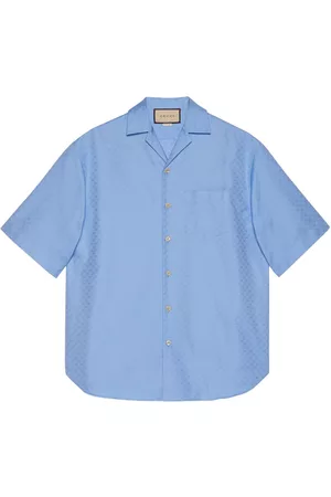 Gucci Homem Camisa Formal - GG logo-pattern cotton shirt
