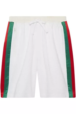 Gucci Homem Bermudas - Web-stripe detail GG shorts