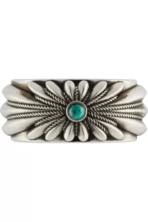 Gucci Homem Anéis - Interlocking G floral-motif ring