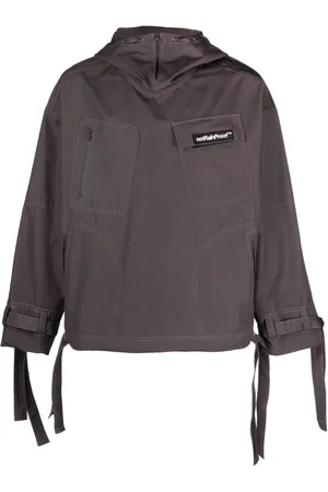 Styland X notRainProof slogan-patch hooded jacket