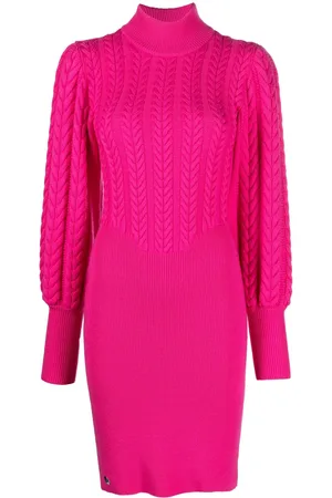 Philipp Plein Cable-knit high-neck dress