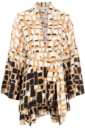Lenny Niemeyer Mulher Quimonos - Platz silk side slits kimono