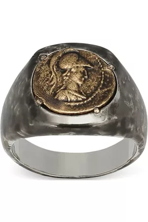 Dolce & Gabbana Homem Anéis - Coin wide-band ring