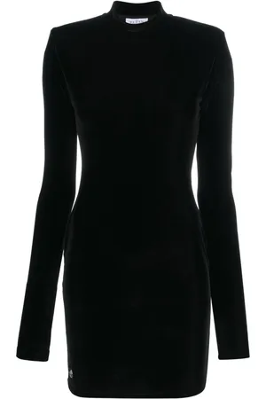 Philipp Plein Logo-plaque velvet minidress