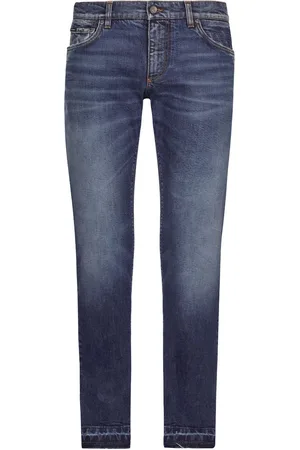 Dolce & Gabbana Logo-plaque straight-leg jeans