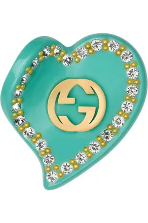 Gucci Mulher Acessórios de Cabelo - Interlocking G heart-shape hair clip