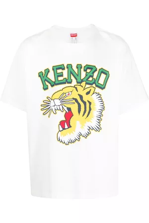 Kenzo Homem T-shirts & Manga Curta - Graphic-print cotton T-shirt