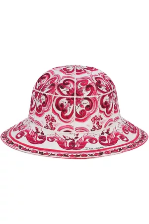 Dolce & Gabbana Menina Chapéus - Majolica-print bucket hat