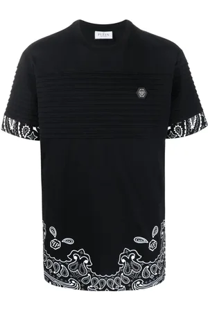 Philipp Plein Bandana-print ribbed T-shirt
