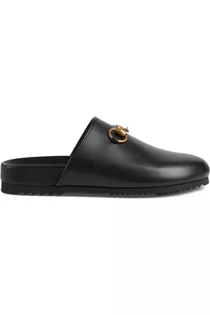 Gucci Mulher Pantufas - Horsebit leather slippers