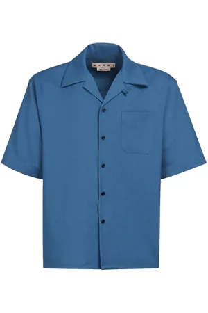 Marni Homem Camisa Formal - Tropical wool bowling shirt