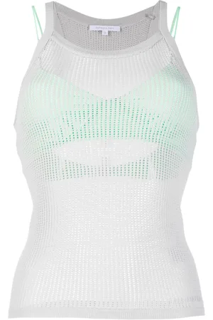 Patrizia Pepe Sleeveless mesh tank top