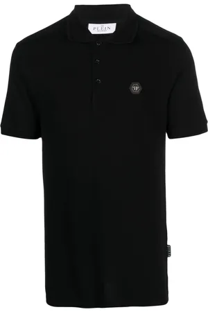 Philipp Plein Logo_patch short-sleeved polo shirt