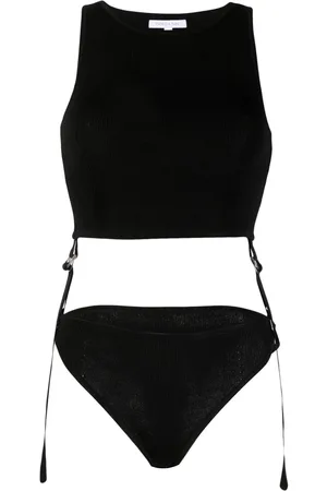Patrizia Pepe Ribbed-knit sleeveless bodysuit