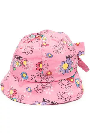 Moschino Chapéus - Floral-print bucket hat