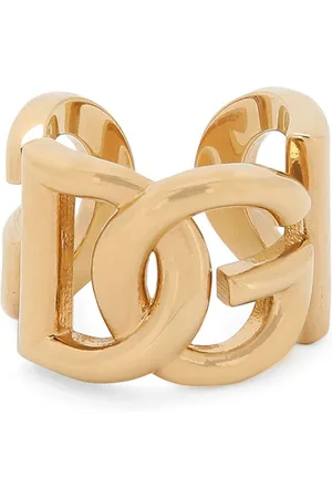 Dolce & Gabbana Logo-plaque engraved ring