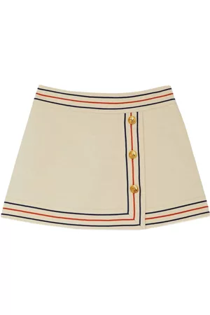 Gucci Mulher Saias - Striped cotton wrap skirt